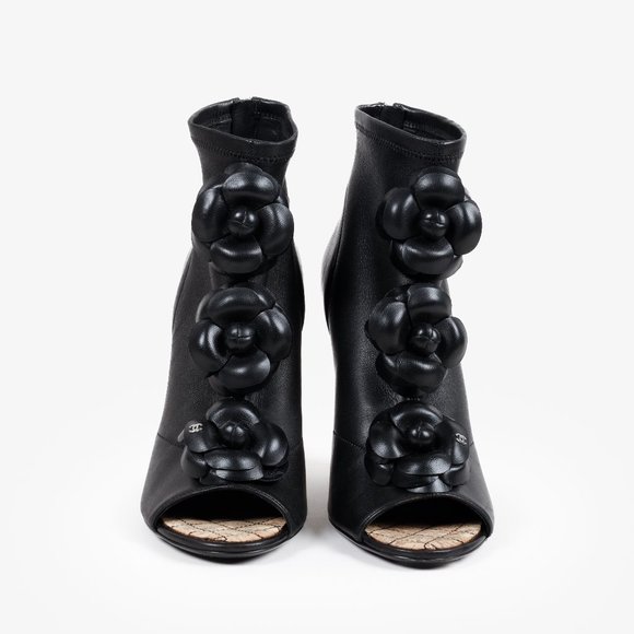 Chanel Camellia Wedge Booties - Picture 2 of 10